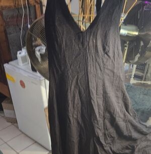 Free-est Black Linen Jumpsuit